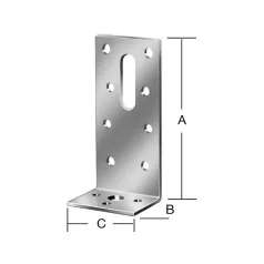 Vormann Derékszögű Lemez 70919 110x35x40 mm 50 db