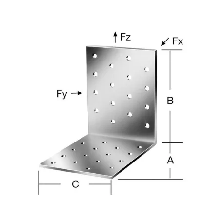 Vormann Derékszögű Lemez 70945 100x100x100 mm/25 db