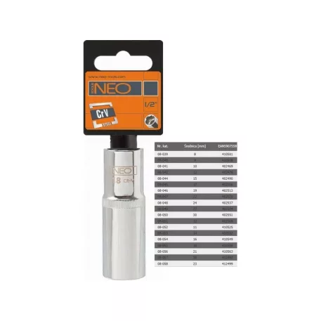 DUGÓKULCS NEO 08-048 24MM 1/2˝HOSZ.6P
