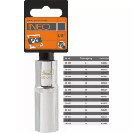 DUGÓKULCS NEO 08-056 21MM 1/2˝HOSZ.6P