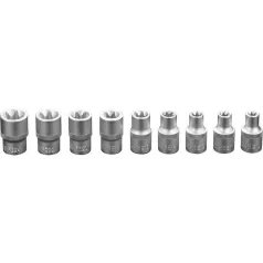 Dugókulcs Készlet Neo 08-649 Torx 9 Részes E10-E24