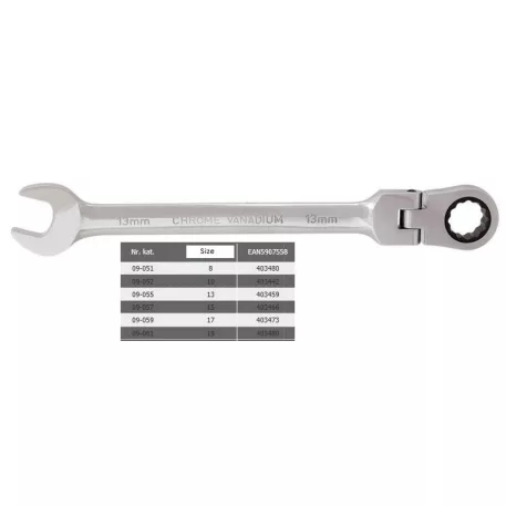 Csillag-Villáskulcs Neo 09-052 10 mm Flexi