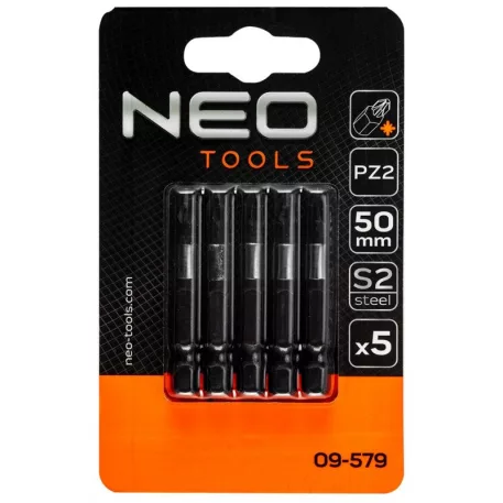 Ütvecsavarozó Bit Neo 09-579 50mm  Pz2  /5db