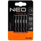 Ütvecsavarozó Bit Neo 09-587 50mm  T30  /5db