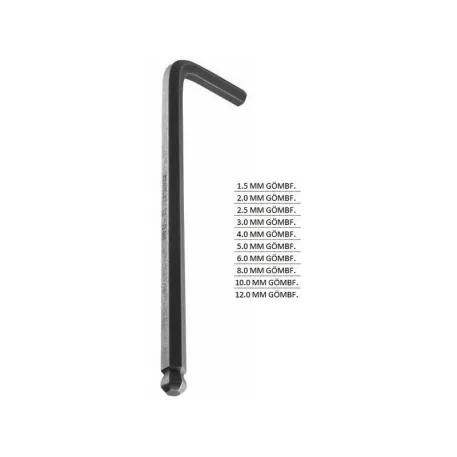 Imbuszkulcs Stanley 113974 10.0 mm Gömbfejű