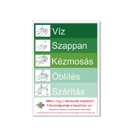 Állítsd meg a kórokozók terjedését! - öntapadó, 150*100 mm