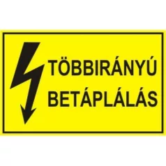 Többirányú betáplálás - öntapadó, 150*100 mm