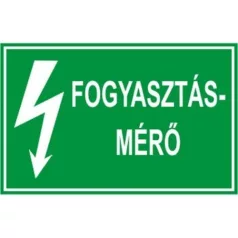 Fogyasztásmérő - öntapadó, 150*100 mm