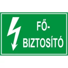 Főbiztosító - öntapadó, 150*100 mm