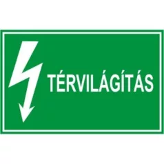 Térvilágítás - öntapadó, 150*100 mm