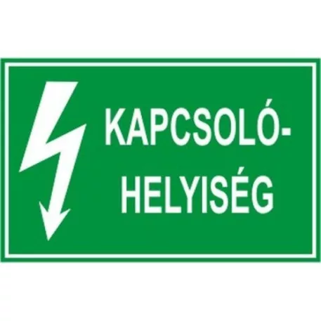 Kapcsolóhelyiség - öntapadó, 150*100 mm