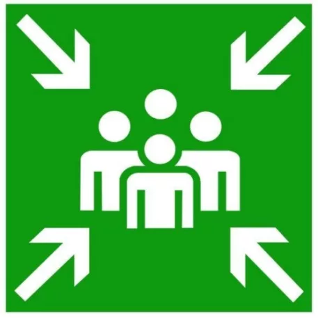 Gyülekezőhely - öntapadó, 150*150 mm