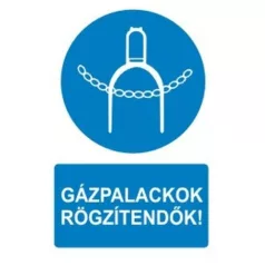 Gázpalackok rögzítendők - öntapadó, 160*240 mm