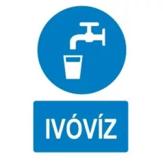 Ivóvíz - öntapadó, 160*240 mm