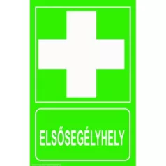 Elsősegélyhely - öntapadó, 160*240 mm