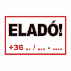 Eladó Tábla - öntapadó, 160*240 mm