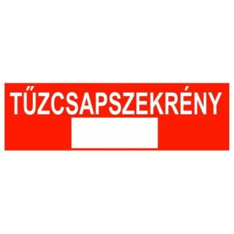 Tűzcsapszekrény - öntapadó, 250*80 mm