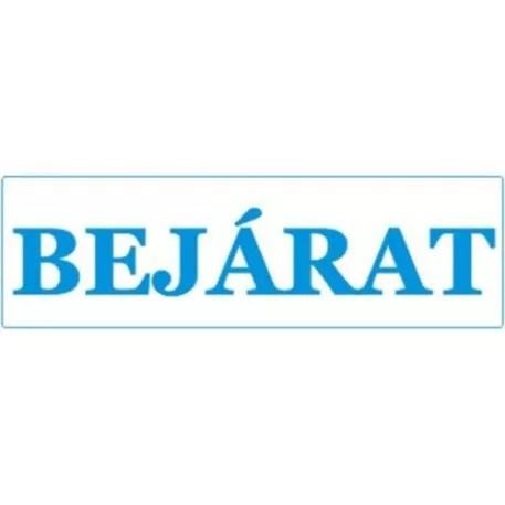 Bejárat - öntapadó, 250*80 mm