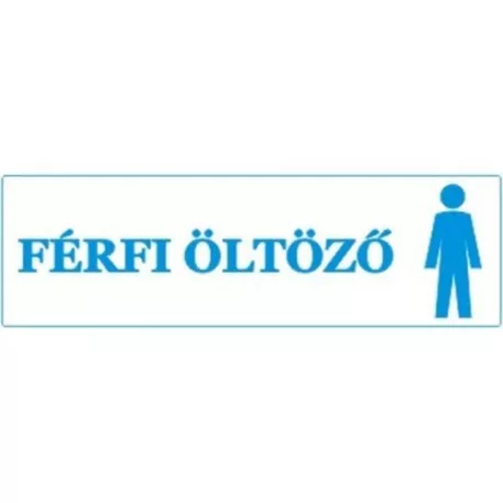 Férfi öltöző - öntapadó, 250*80 mm
