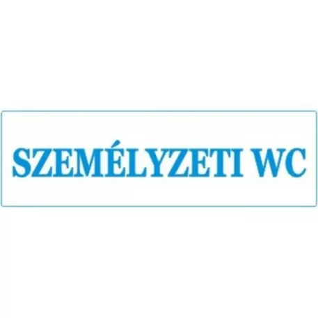 Személyzeti WC - öntapadó, 250*80 mm