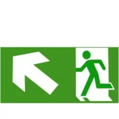 Menekül lépcsőn balra fel - öntapadó, 300*150 mm