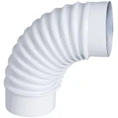 Füstcső Hazai 105-ös Könyök Fehér