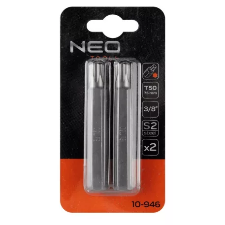 Torx Bit Neo 10-946 T50X75 mm 3/8" S2 /2 db