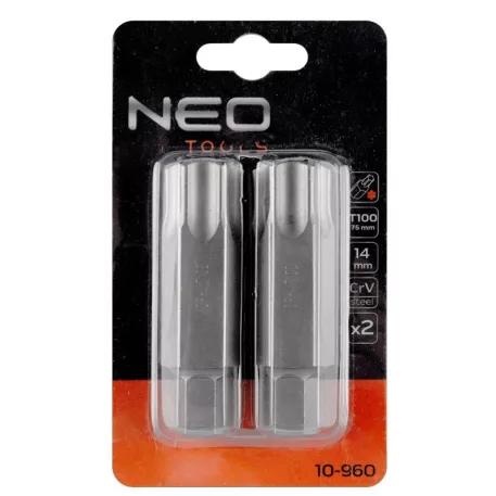 Torx Bit Neo 10-960 T100X75 mm Crv /2 db
