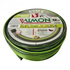   Locsolótömlő Cseh 1"  Lime-Ezüst, Zöld Csíkkal /25M