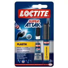 Pillanatragasztó Super Attak Plastik 2 gr + 4 ml 758943