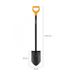 Fiskars Ásó Solid 131413/1003455 Nyelezett, Hegyes