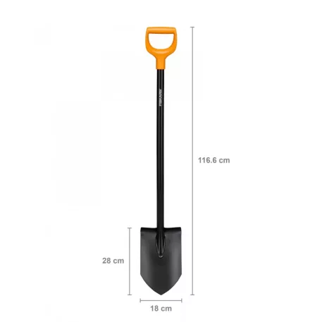 Fiskars Ásó Solid 131413/1003455 Nyelezett, Hegyes
