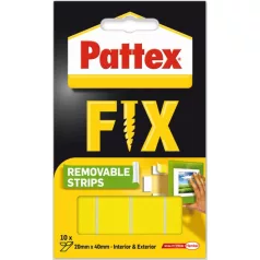 Ragasztó Pattex Fix Montázscsík 10 Csík/csomag