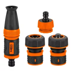 Szórófej készlet Neo 15-711 Csatlakozókkal 3/4"