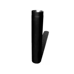 Kályhacső Fekete 1,0 120/100 cm