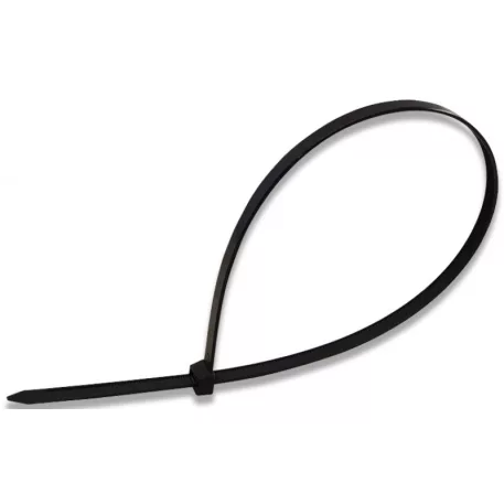 Kábelkötegelő Tracon 3,6x140 mm/100 db Fekete