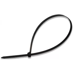 Kábelkötegelő Tracon 3,6x200 mm/100 db Fekete