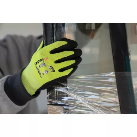 Eurocut strong l440 c latex kesztyű (Neonsárga 7)