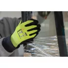 Eurocut strong l440 c latex kesztyű (Neonsárga 9)