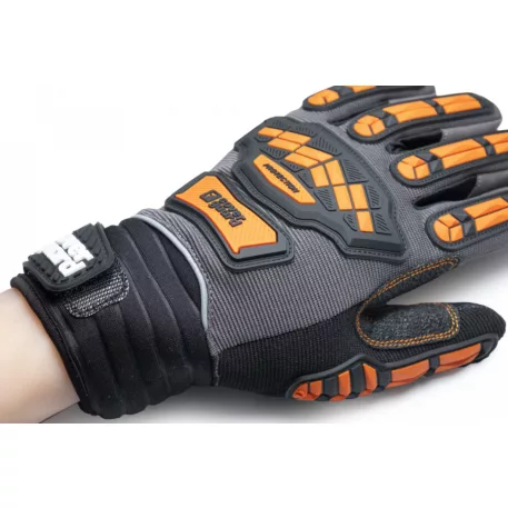 Eurostrong mx600 szürke/narancs kesztyű beütődés ellen (11)