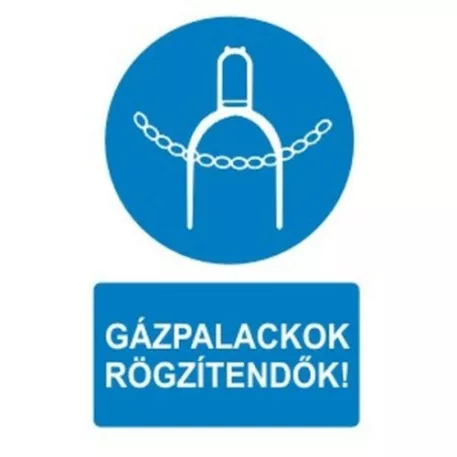 Gázpalackok rögzítendők - műanyag, 150*100 mm