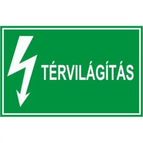 Térvilágítás - műanyag, 150*100 mm