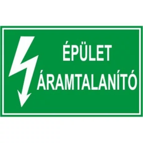Épületáramtalanító - műanyag, 150*100 mm
