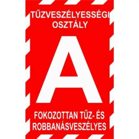 "A" tűzv.osztály - műanyag, 160*240 mm