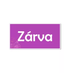Zárva - műanyag, 200*100 mm