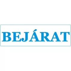 Bejárat - műanyag, 250*80 mm
