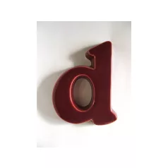 Kerámia Házszám ˝D˝ Bordó