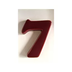 Kerámia Házszám 7 Bordó