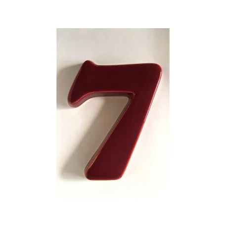 Kerámia Házszám 7 Bordó