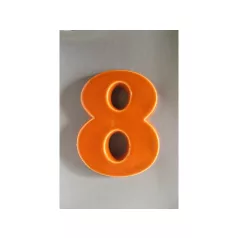 KERÁMIA HÁZSZÁM 8 VIL.BARNA